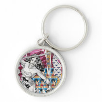 Wonder Woman Collage 5 Keychain