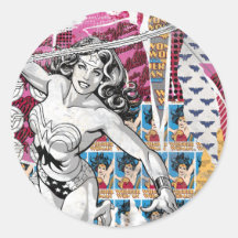 Wonder Woman Collage 5 Sticker