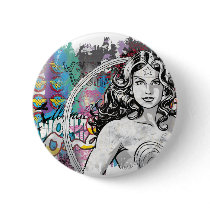 Wonder Woman Collage 6 Pinback Button