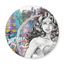 Wonder Woman Collage 6 Refrigerator Magnet