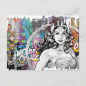 Wonder Woman Collage 6 postcard