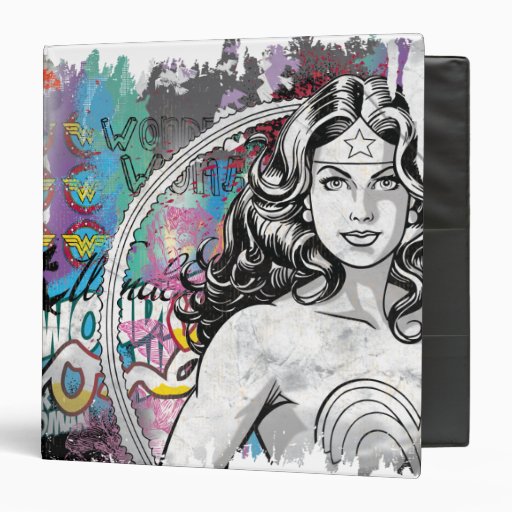 Wonder Woman Collage 6 Vinyl Binder