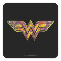 Wonder Woman Colorful Logo Sticker