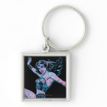 Wonder Woman Colorful Pose Keychain