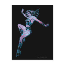 Wonder Woman Colorful Pose Post Cards