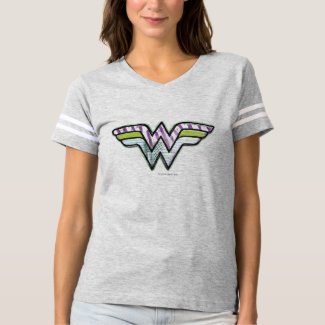 Wonder Woman Colorful Sketch Logo