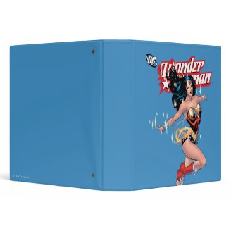 Wonder Woman Comic Cover 3 Ring Binders