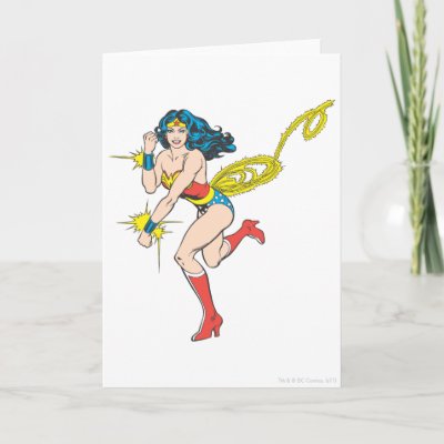 Wonder Woman Cuffs Greeting Card