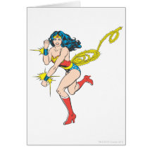 Wonder Woman Cuffs Greeting Card