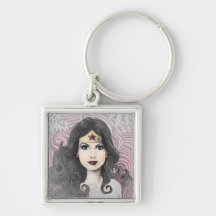 Wonder Woman Eagle and Trees Keychains