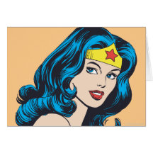 Wonder Woman Face Card