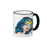 Wonder Woman Face Coffee Mugs