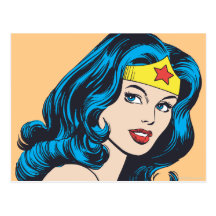 Wonder Woman Face Postcard