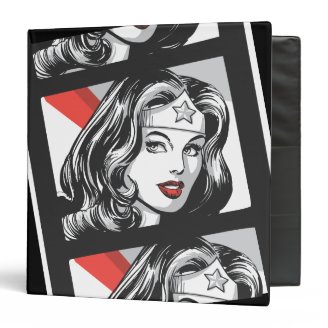 Wonder Woman Film Strip 3 Ring Binder