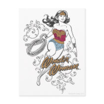 Wonder Woman Flourish Postcards