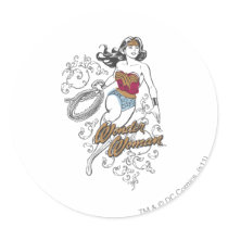 Wonder Woman Flourish Sticker