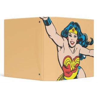 Wonder Woman Flying Forward binder