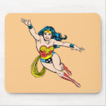 Wonder Woman Flying Forward Mouse Pads