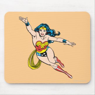 Wonder Woman Flying Forward mousepad