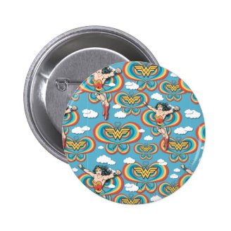 Wonder Woman Flying High Pinback Buttons