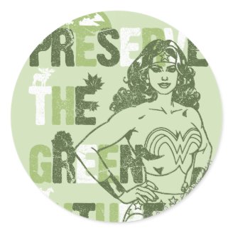 Wonder Woman Green Future Sticker