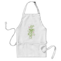 Wonder Woman Green Swirls Logo Apron