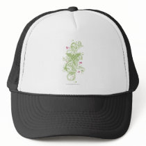 Wonder Woman Green Swirls Logo Mesh Hats