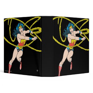 Wonder Woman Holds Lasso 1 Binders