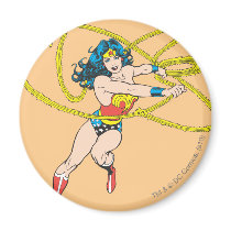 Wonder Woman Holds Lasso 1 Fridge Magnet
