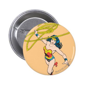 Wonder Woman Holds Lasso 2 Pin