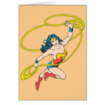 Wonder Woman Holds Lasso 3 Card