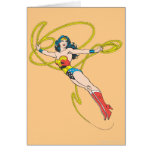 Wonder Woman Holds Lasso 4 Greeting Cards