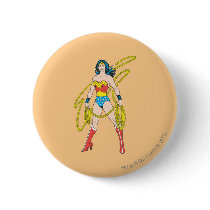 Wonder Woman Holds Lasso 5 Buttons