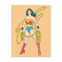 Wonder Woman Holds Lasso 5 Post Card
