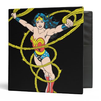Wonder Woman in Lasso 3 Ring Binder