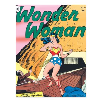 Wonder Woman Invisible Trail Post Card