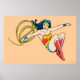 Wonder Woman Jumping Poster