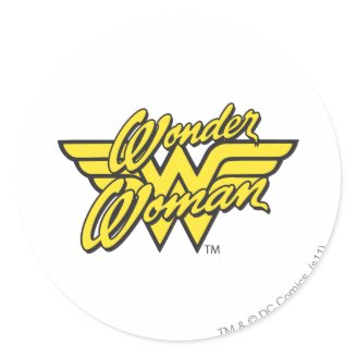 Wonder Woman Logo 1 Round Sticker