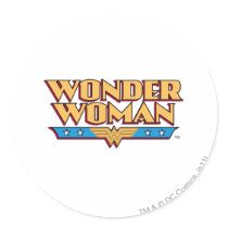Wonder Woman Logo 2 Round Sticker