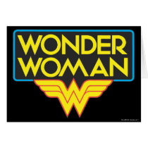 Wonder Woman Logo 3 Greeting Cards