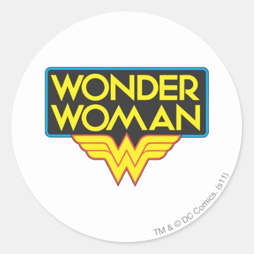 Wonder Woman Logo 3 Classic Round Sticker | Zazzle