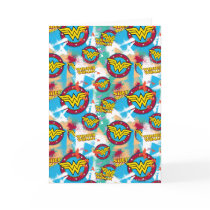 Wonder Woman Logo Collage 1 Greeting Card