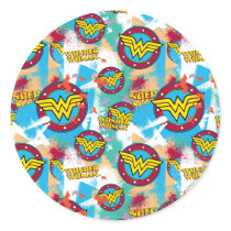 Wonder Woman Logo Collage 1 Stickers