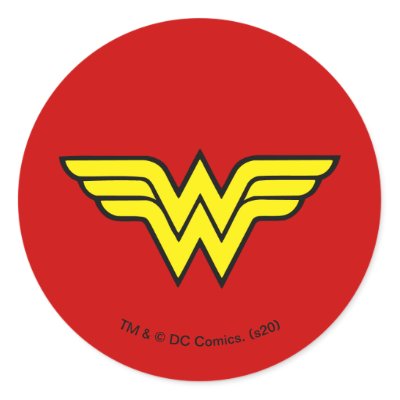 Wonder Woman Logo Round Sticker by wonderwoman Wonder Woman DC Originals
