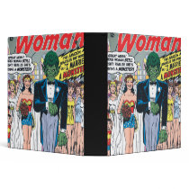 Wonder Woman Married a Monster 3 Ring Binders