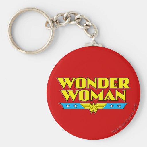 Wonder Woman Name and Logo Key Chains