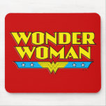 Wonder Woman Name and Logo mousepads