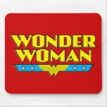 Wonder Woman Name and Logo Mousepads