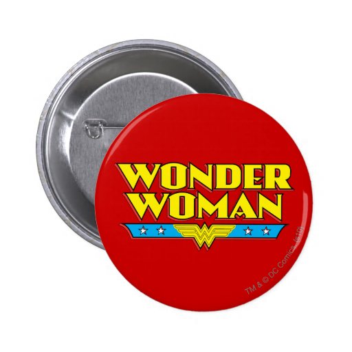 Wonder Woman Name and Logo Pin