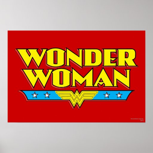Wonder Woman Name and Logo Poster